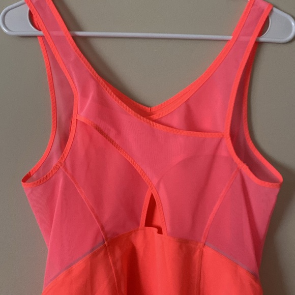 Lululemon Athletica Reflector Neon Pink/Orange Criss-Cross Back Top - Picture 10 of 13
